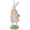 12" Girl Bunny with Easter Basket Outdoor Garden Statue